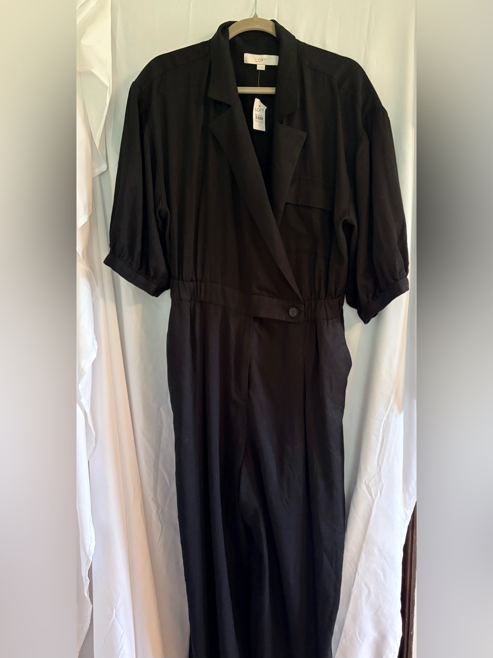LOFT Black Tailored Jumpsuit NWT